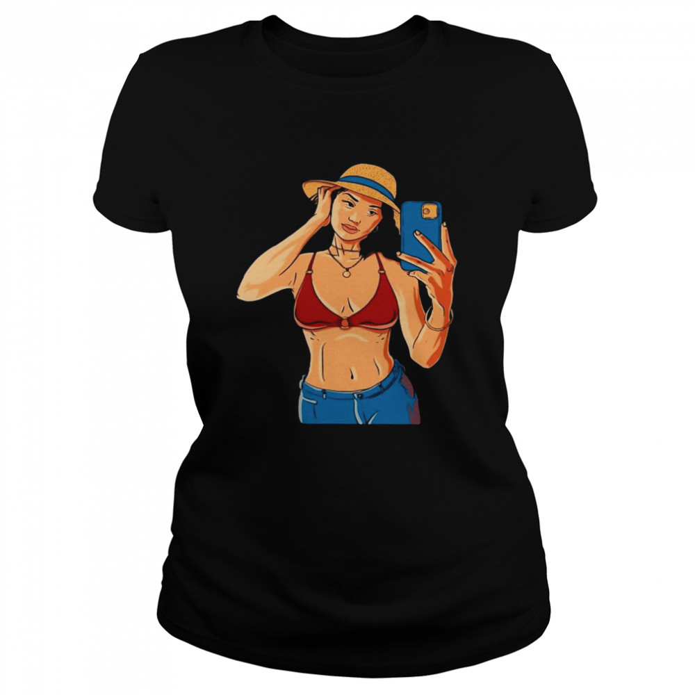 Selfie Girl Take A Selfie  Classic Women'S T-Shirt