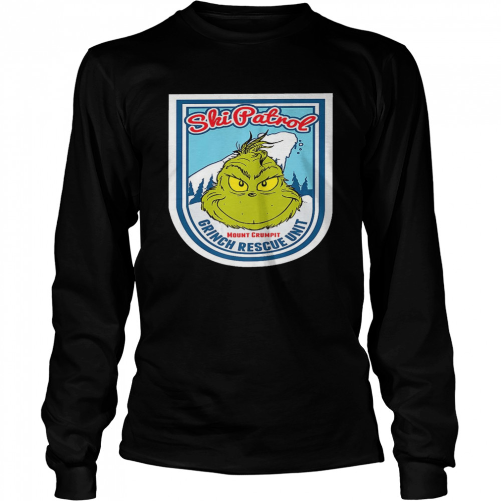 Ski Patrol Mount Crumpit Grinch Rescue Unit Shirt Long Sleeved T-Shirt