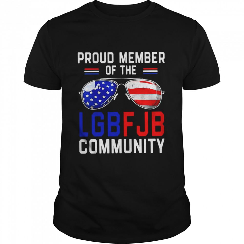 Sunglass proud member of the LGBFJB community American flag shirt Classic Men's T-shirt
