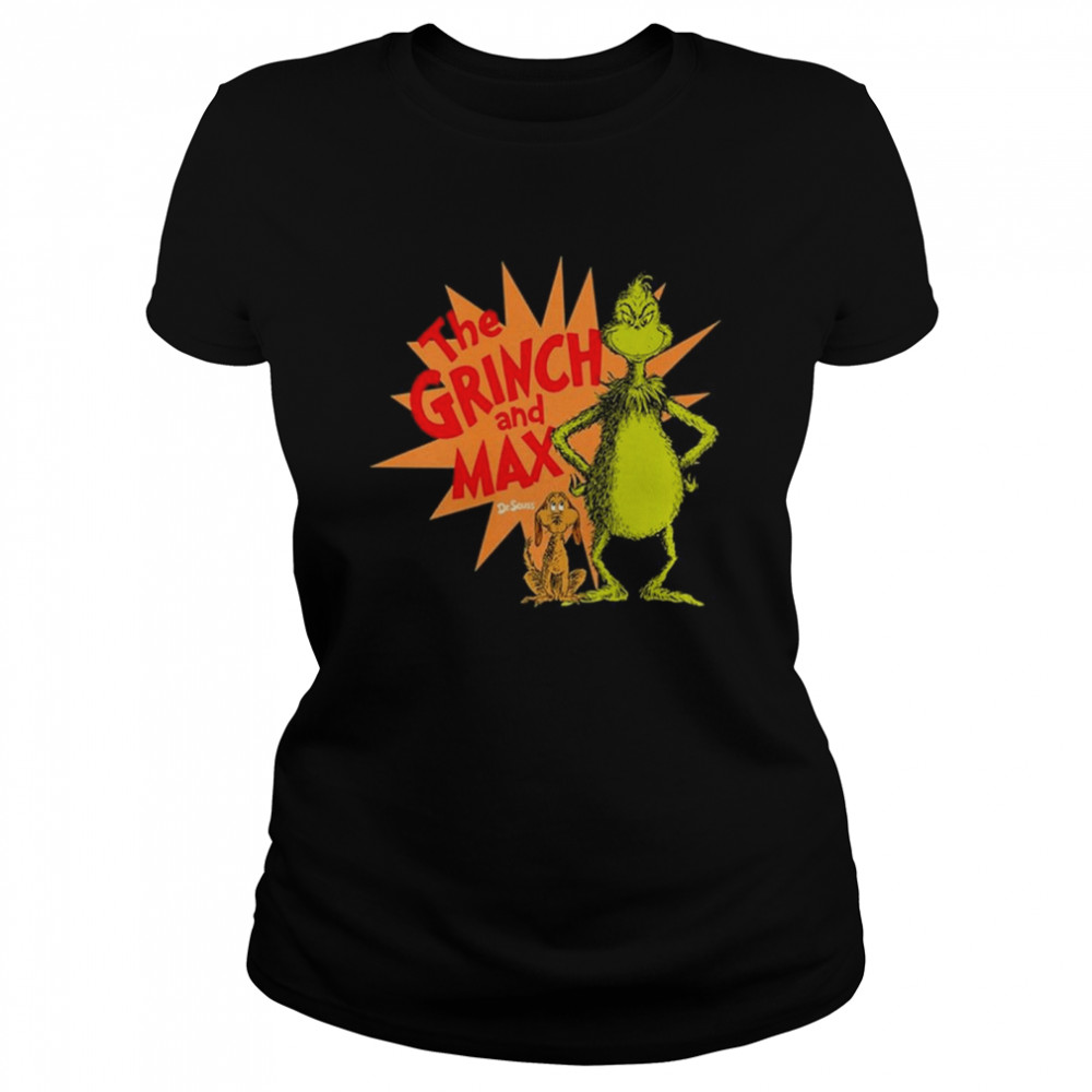 The Grinch And Max Dr Seuss  Classic Women'S T-Shirt