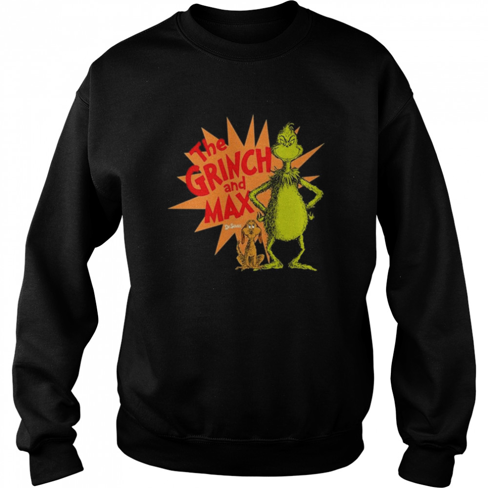 The Grinch And Max Dr Seuss Unisex Sweatshirt