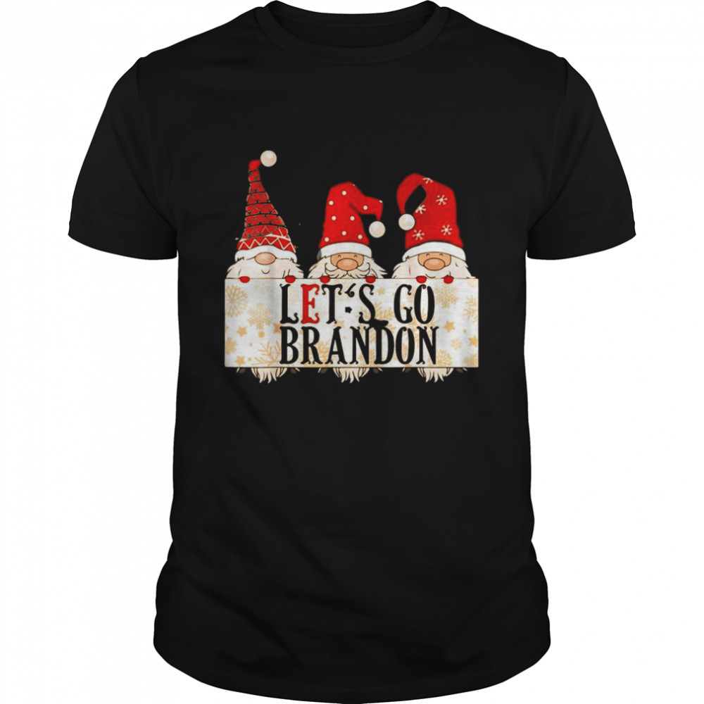Three Gnomes let’s go brandon anti Biden Christmas shirt Classic Men's T-shirt