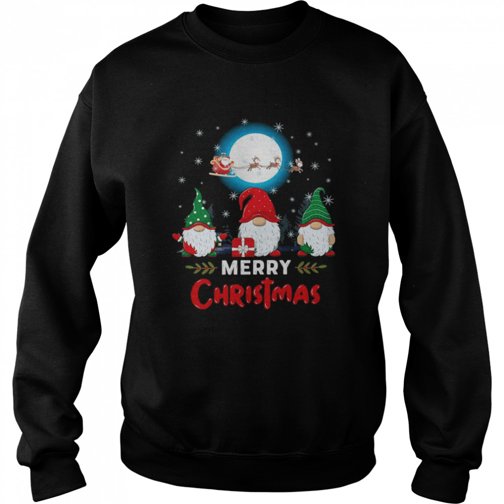 Three Gnomes Merry Christmas 2021 Shirt Unisex Sweatshirt