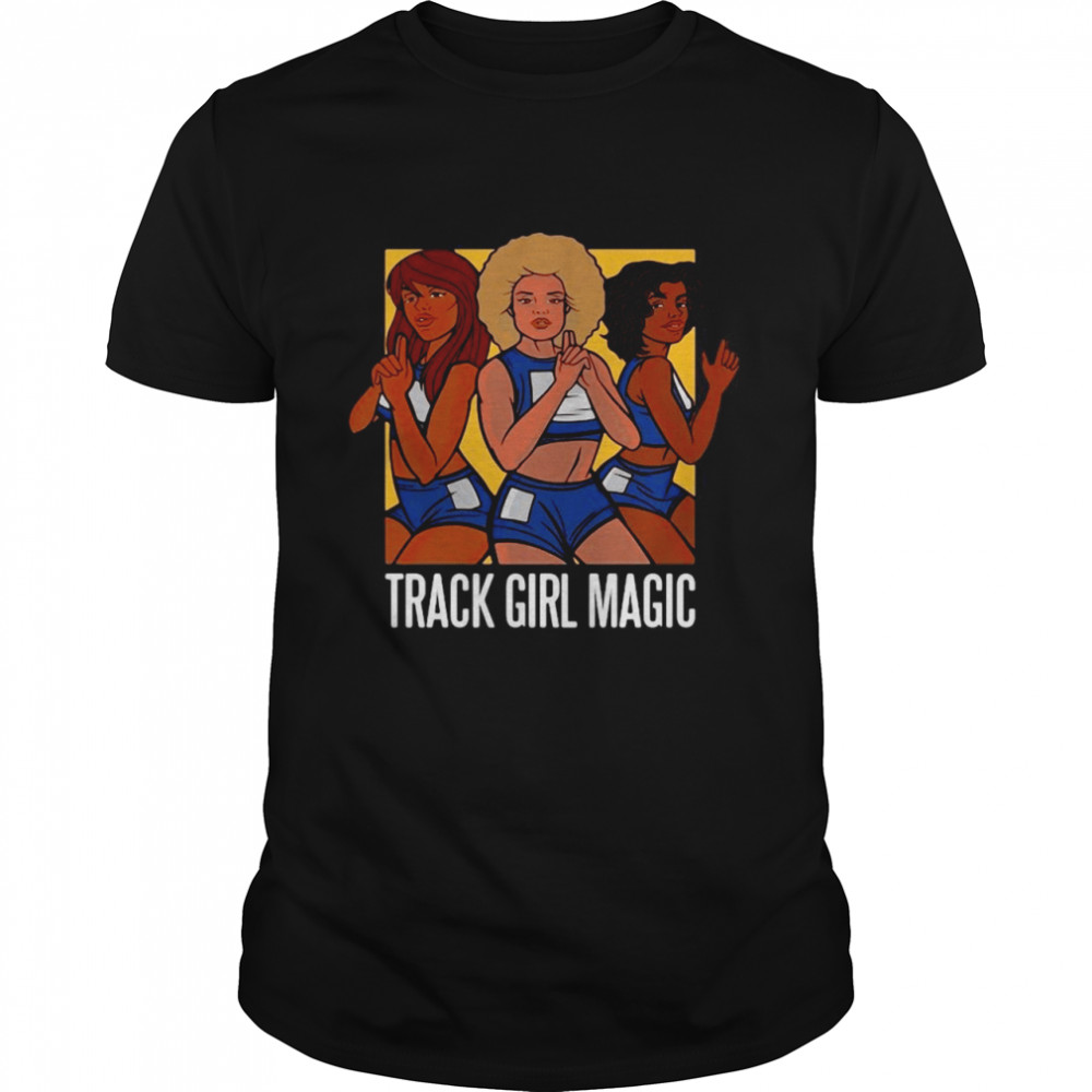 Track Girl Magic Running Girls Vintage  Classic Men's T-shirt