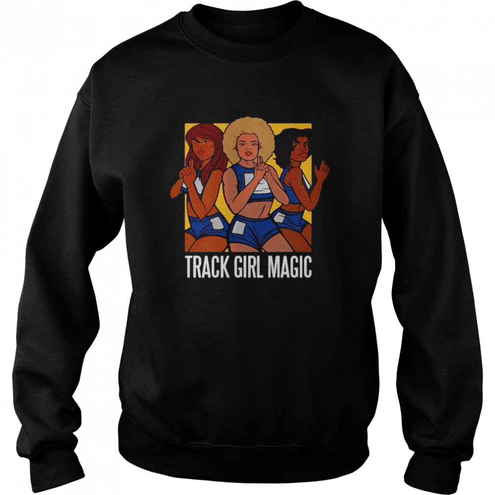 Track Girl Magic Running Girls Vintage Unisex Sweatshirt