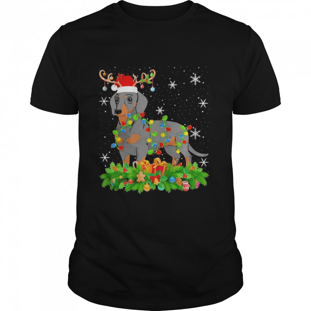 Wiener Dachshund Reindeer Wiener Dachshund Christmas  Classic Men's T-shirt
