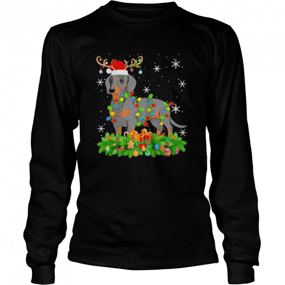 Wiener Dachshund Reindeer Wiener Dachshund Christmas  Long Sleeved T-Shirt