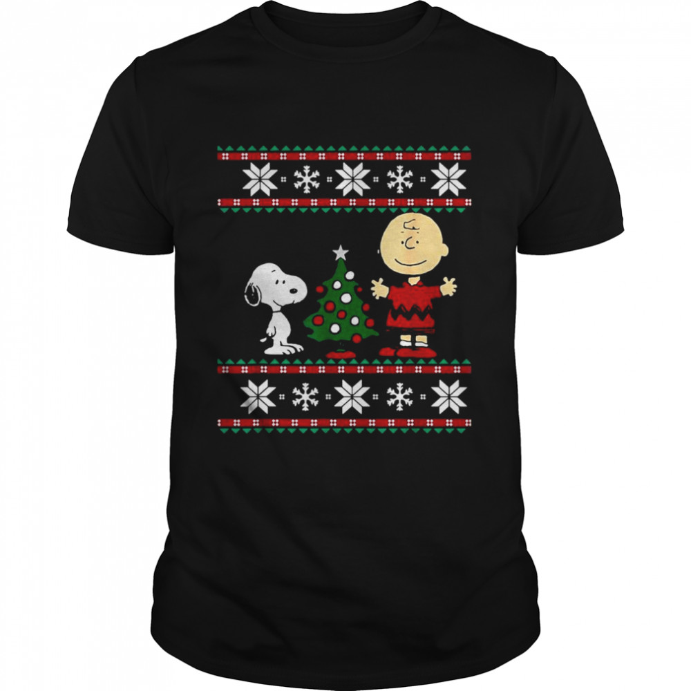 Snoopy and Charlie Browns Ugly Christmas shirt Classic Men's T-shirt