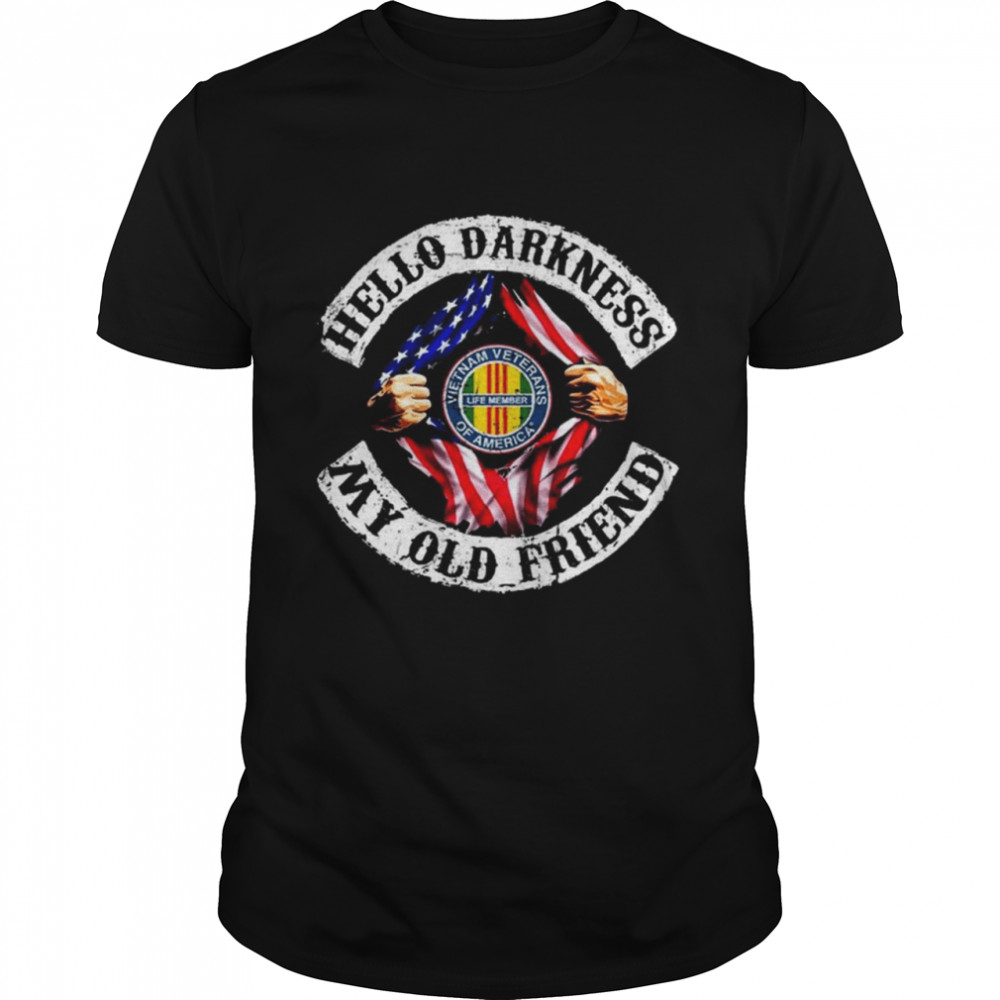 Blood inside me Vietnam Veterans of America hello darkness my old Friend shirt Classic Men's T-shirt
