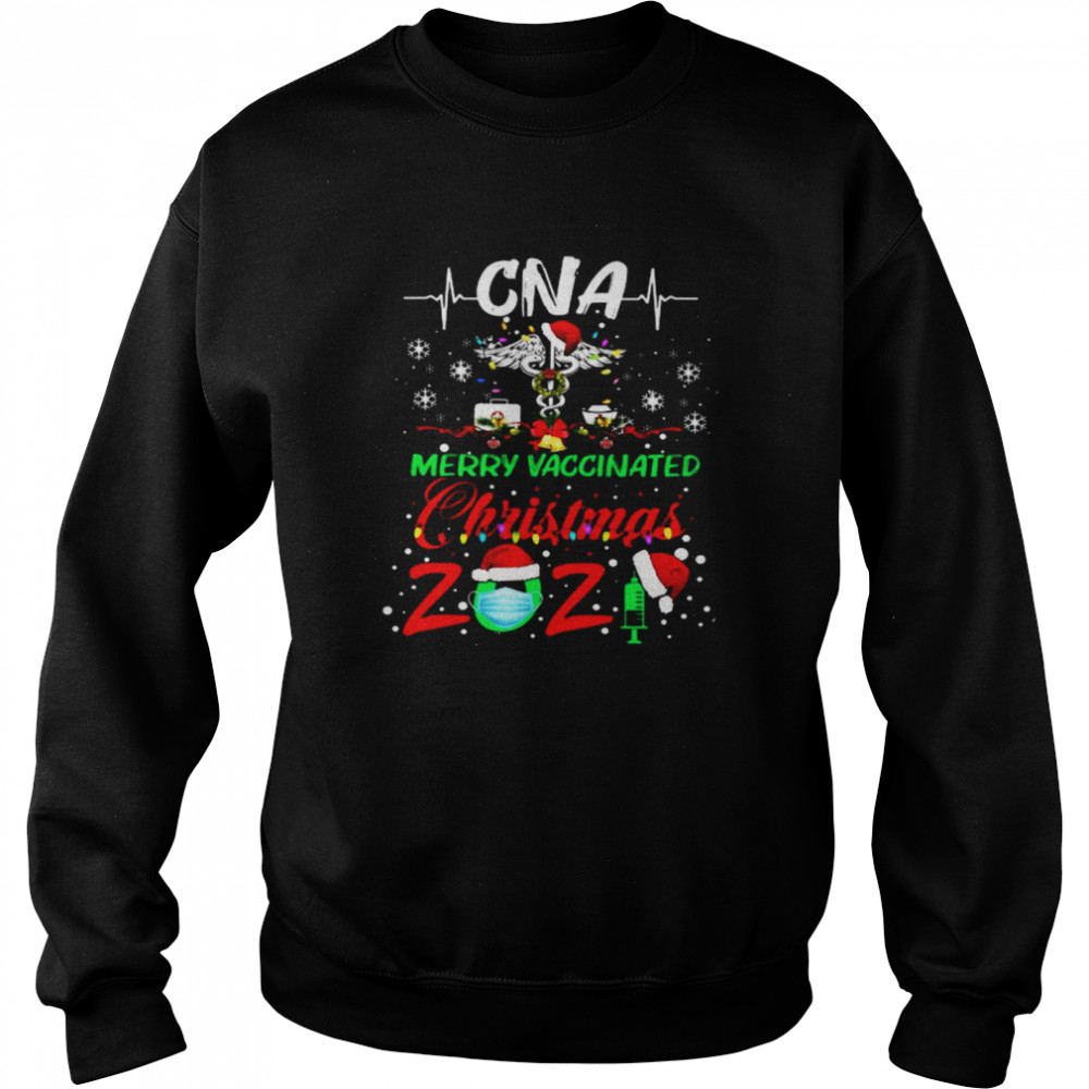 Cna Merry Vaccinated Christmas 2021  Unisex Sweatshirt