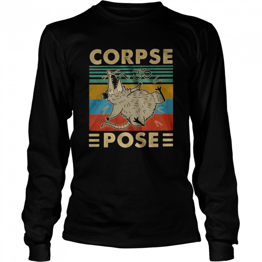 Corpse Pose Possum Shirt Long Sleeved T-Shirt