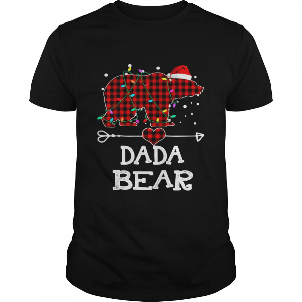 Dada Bear , Red Buffalo Plaid Dada Bear Pajama  Classic Men's T-shirt