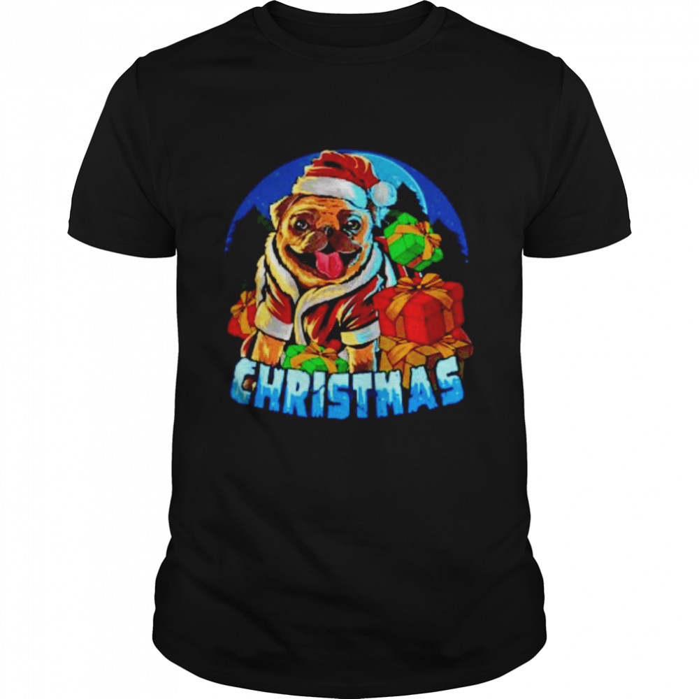 Dog Santa Pajama Christmas shirt Classic Men's T-shirt