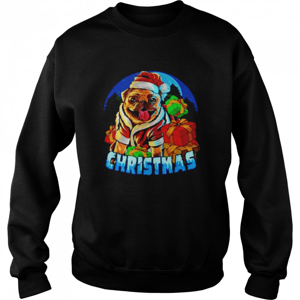 Dog Santa Pajama Christmas Shirt Unisex Sweatshirt