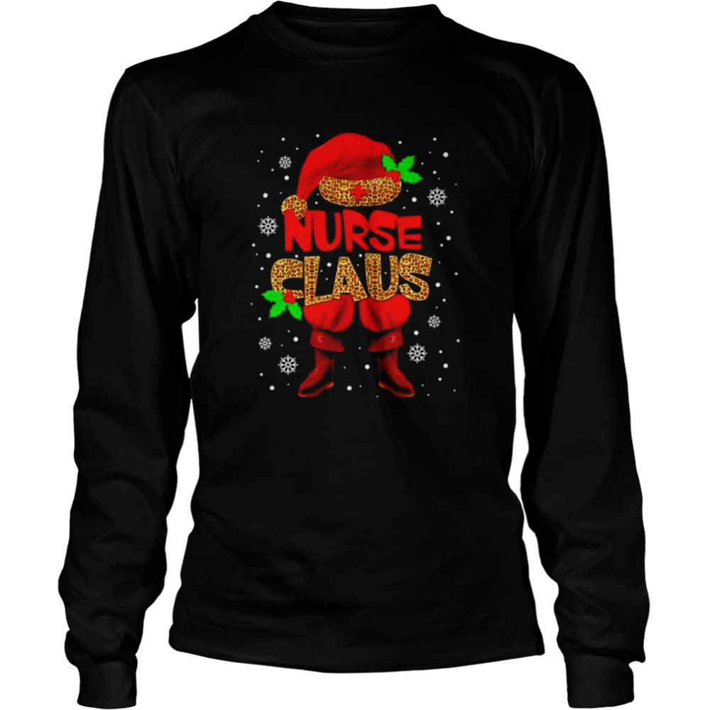 Elf Nurse Claus Christmas Shirt Long Sleeved T-Shirt
