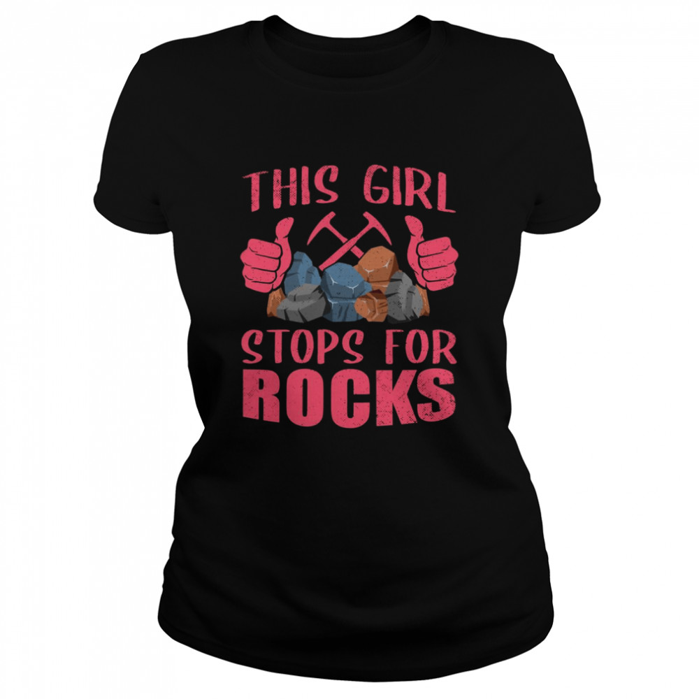 Geology Cool Rock Collecting Geologist  Classic Women'S T-Shirt