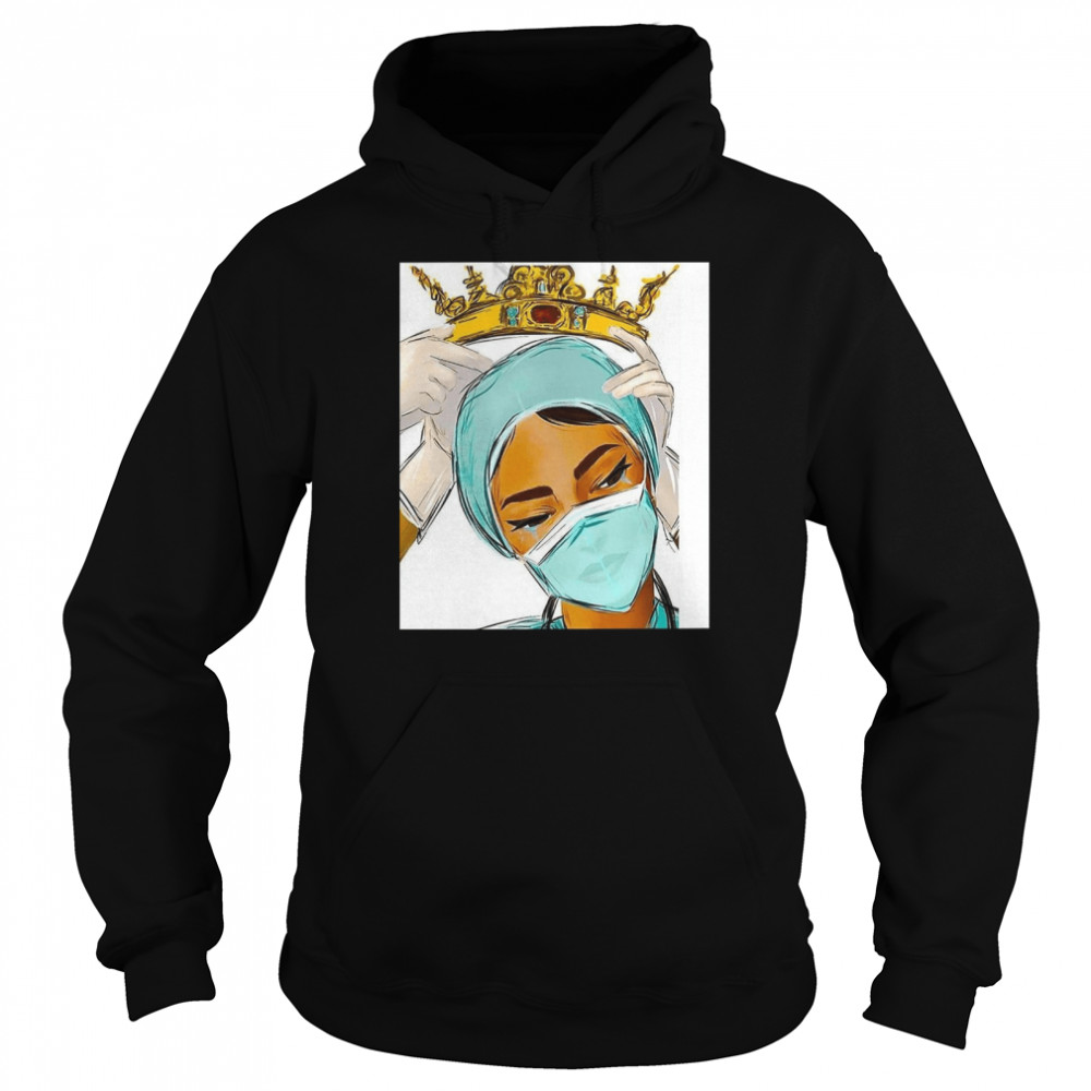 Giving Crown To Nurse Stay Strong  Unisex Hoodie