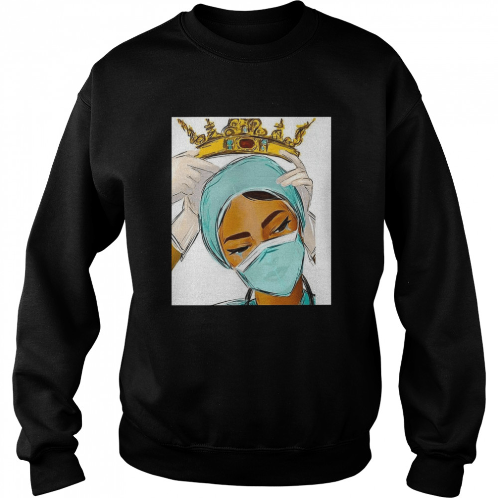 Giving Crown To Nurse Stay Strong Unisex Sweatshirt