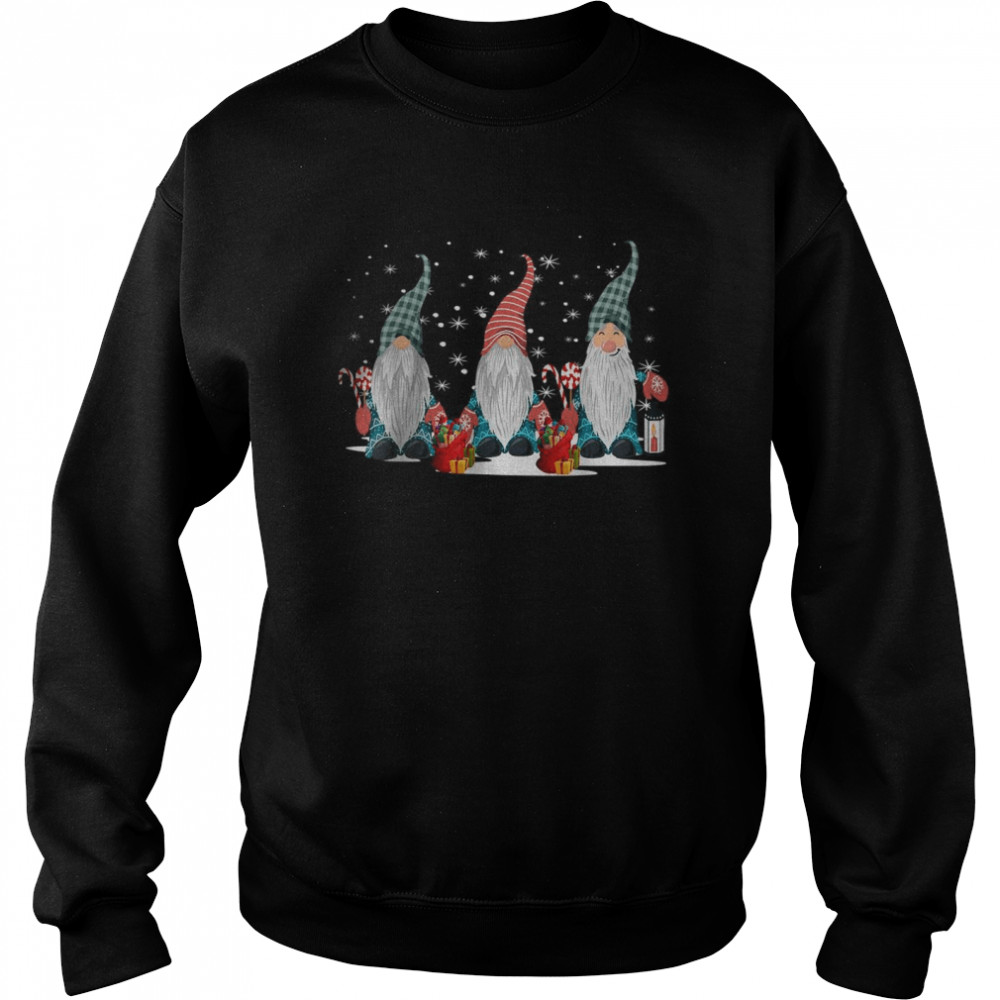 Gnomes Christmas Buffalo Plaid Pajamas Xmas Family Matching T Unisex Sweatshirt