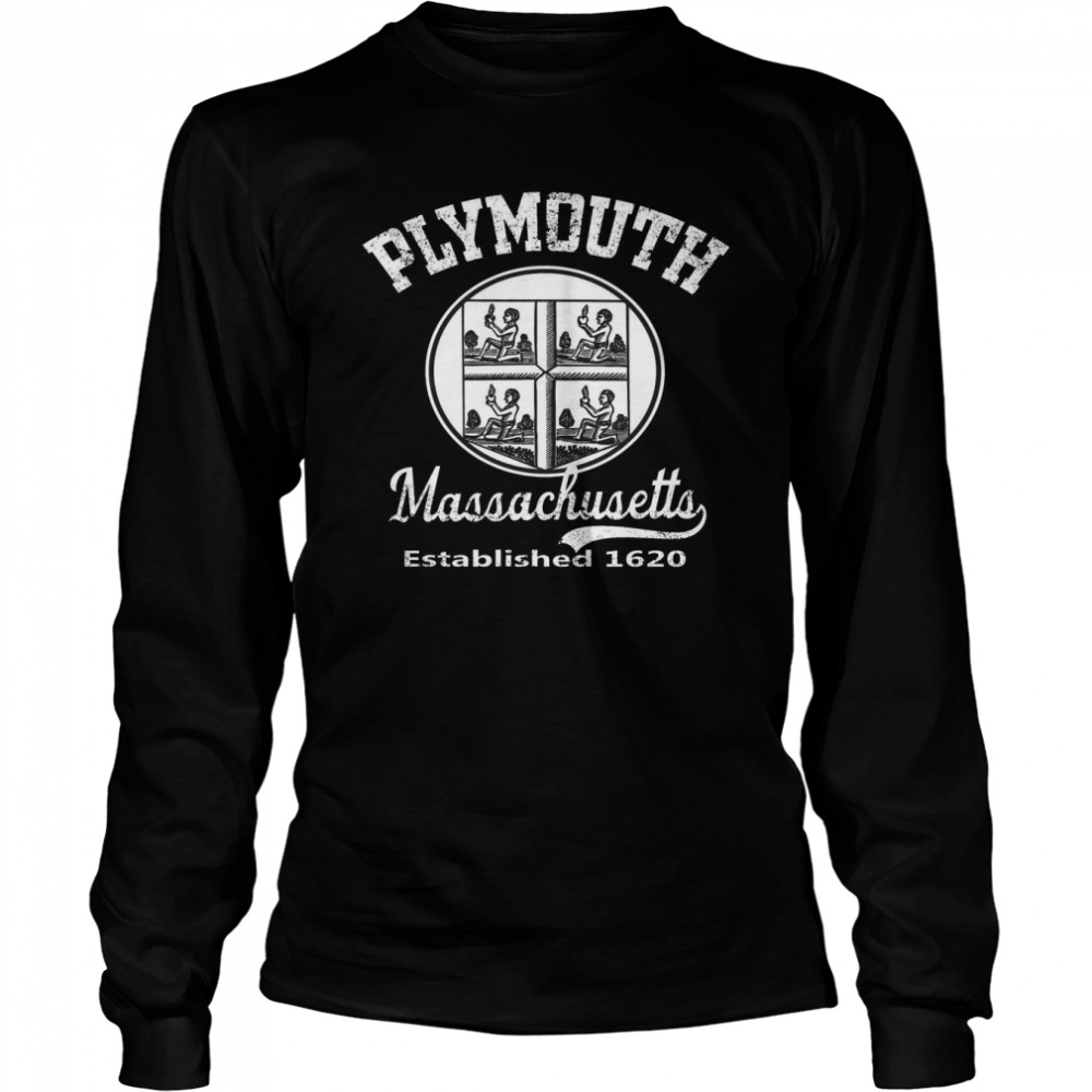 Plymouth Massachusetts Established 1620  Long Sleeved T-Shirt