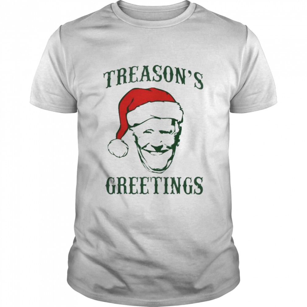 Santa Biden treason’s greetings Christmas shirt Classic Men's T-shirt