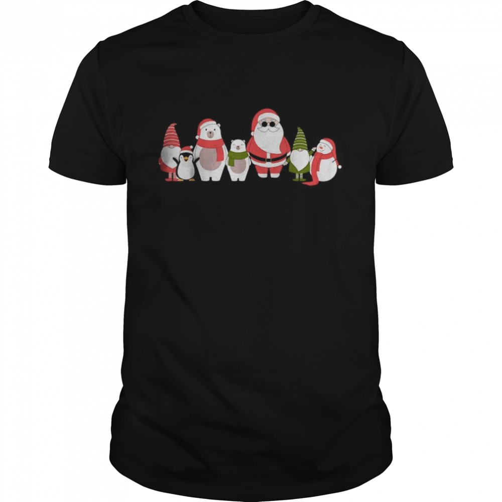 Straight Outta North Pole Santa Claus Christmas Family Squad T- Classic Men's T-shirt
