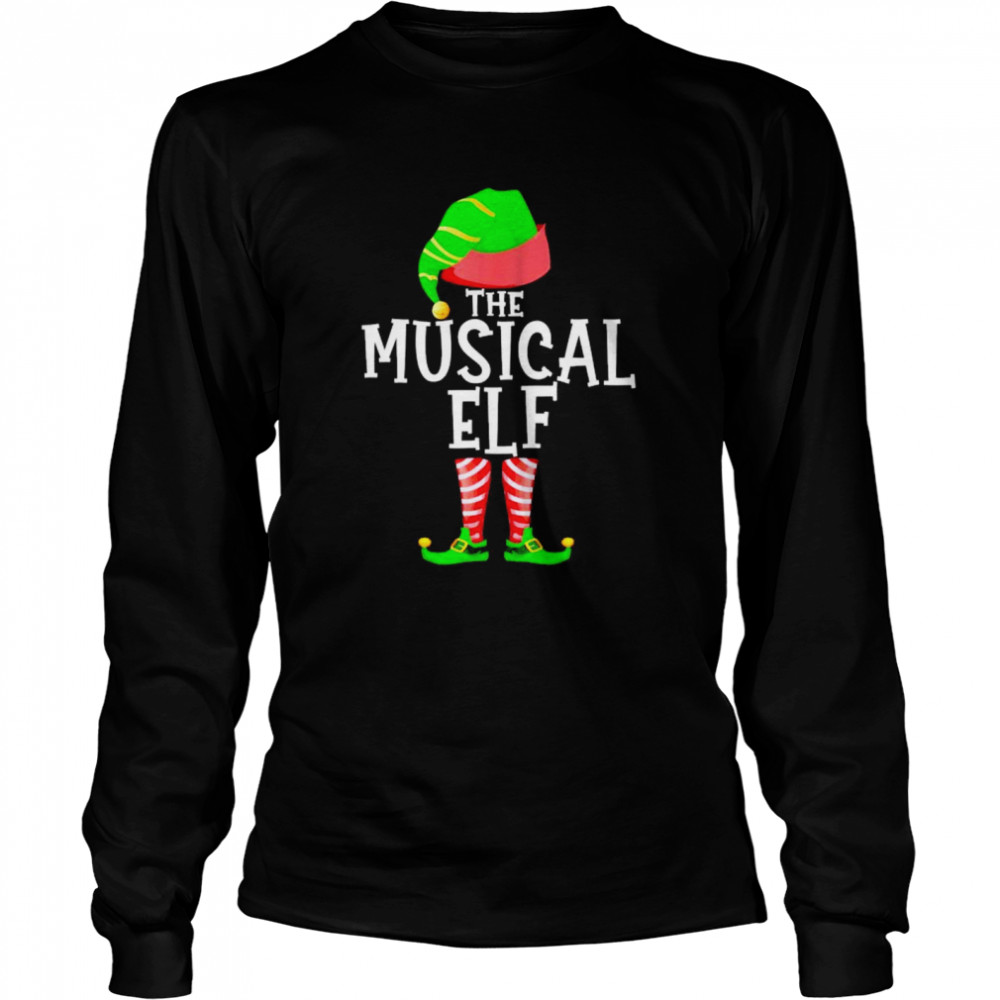 The Musical Elf Christmas Shirt Long Sleeved T Shirt