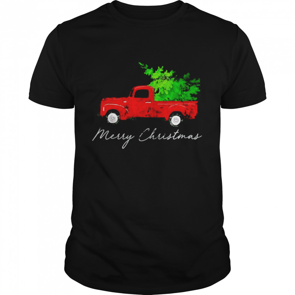 Wagon Christmas Tree on Car Xmas Vacation shirt Classic Men's T-shirt