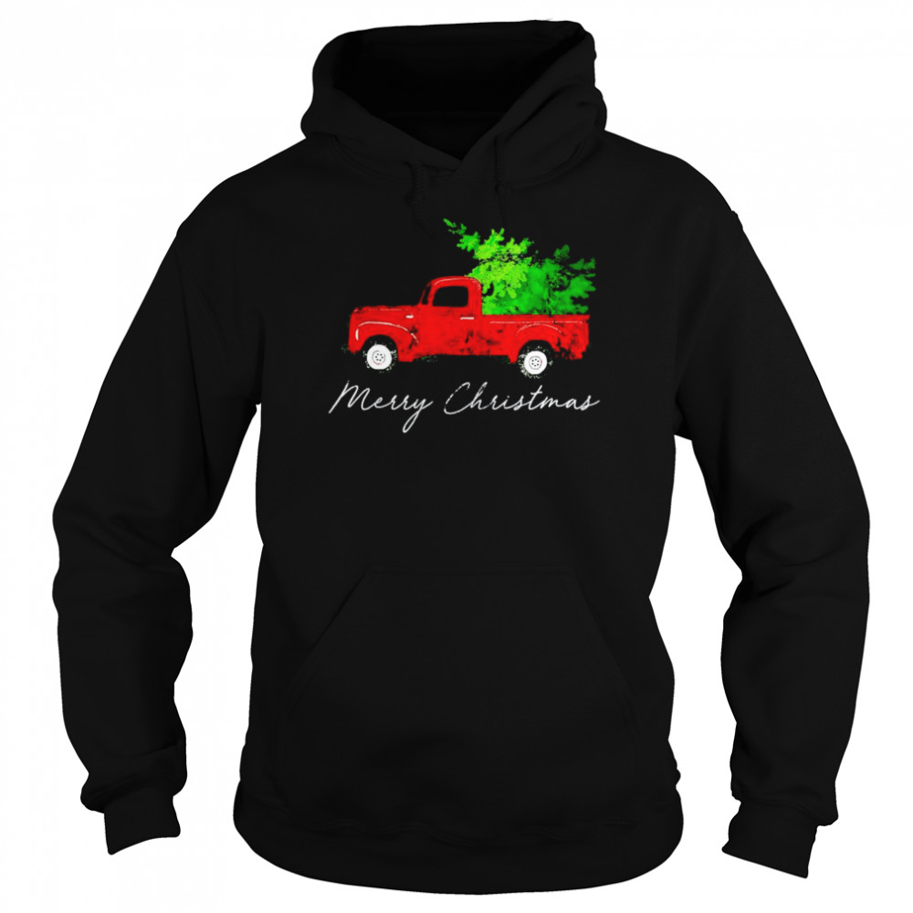 Wagon Christmas Tree On Car Xmas Vacation Shirt Unisex Hoodie