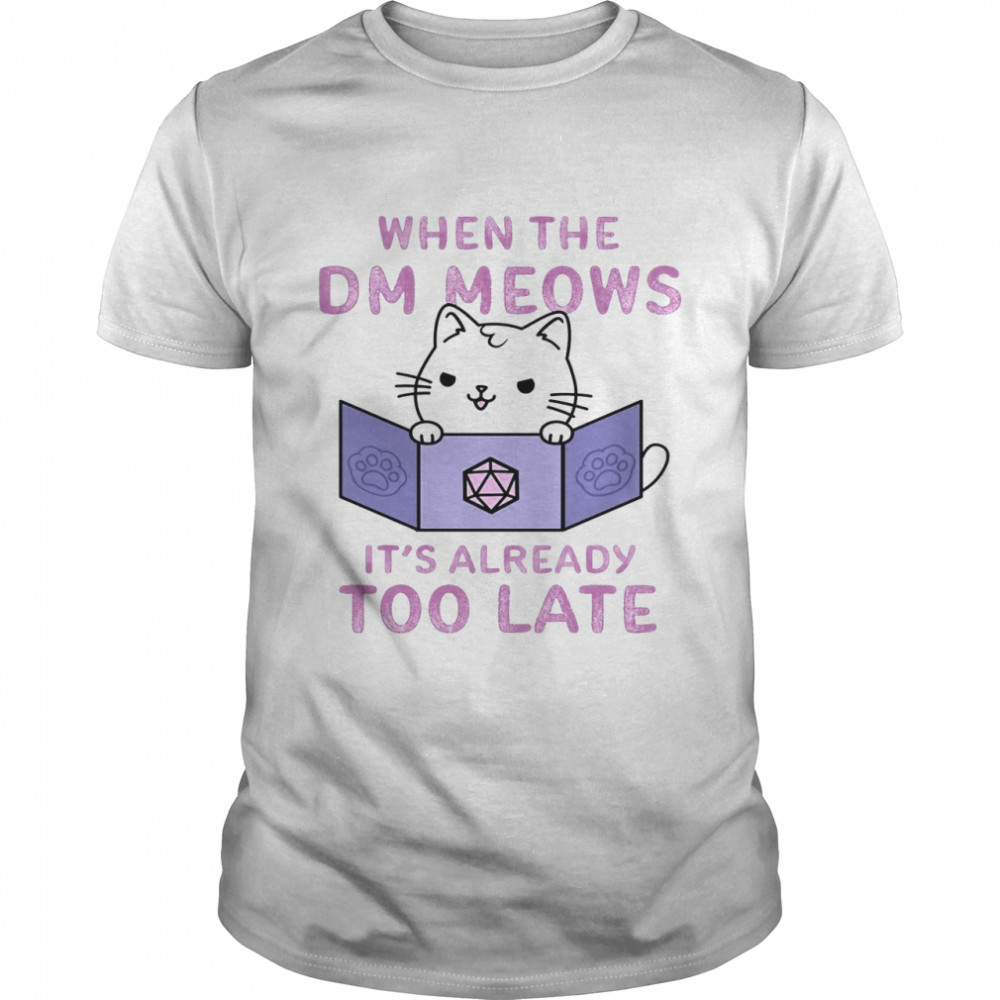 When The DM Meows It’s Already Too Late  Classic Men's T-shirt
