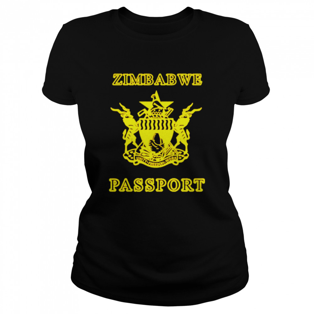 Zimbabwe Passport Shirt Classic Womens T Shirt