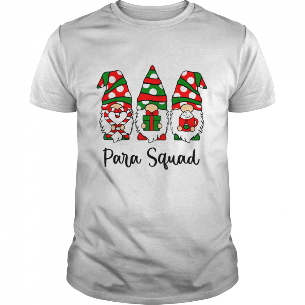 Gnomies Para Squad Family Watching Christmas shirt Classic Men's T-shirt