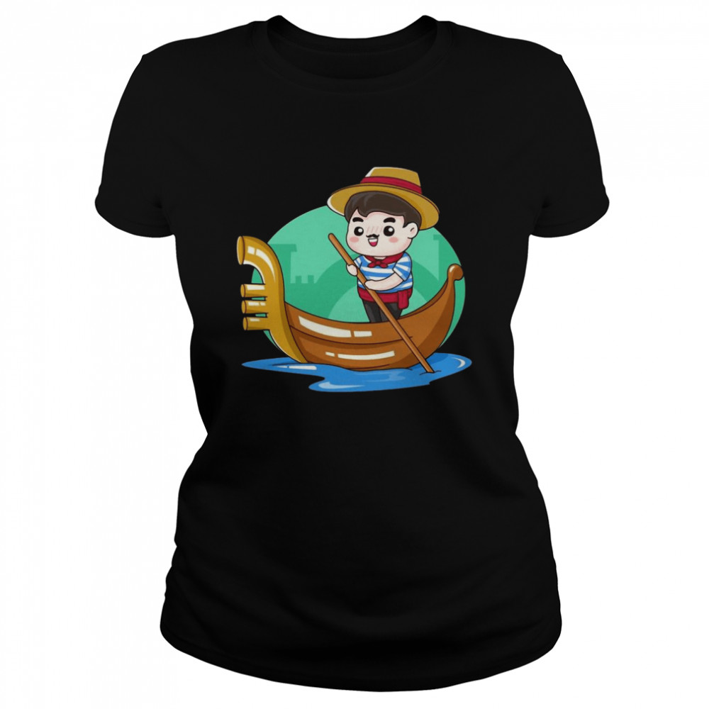 Italian Boatman Kawaii Style  Classic Women'S T-Shirt