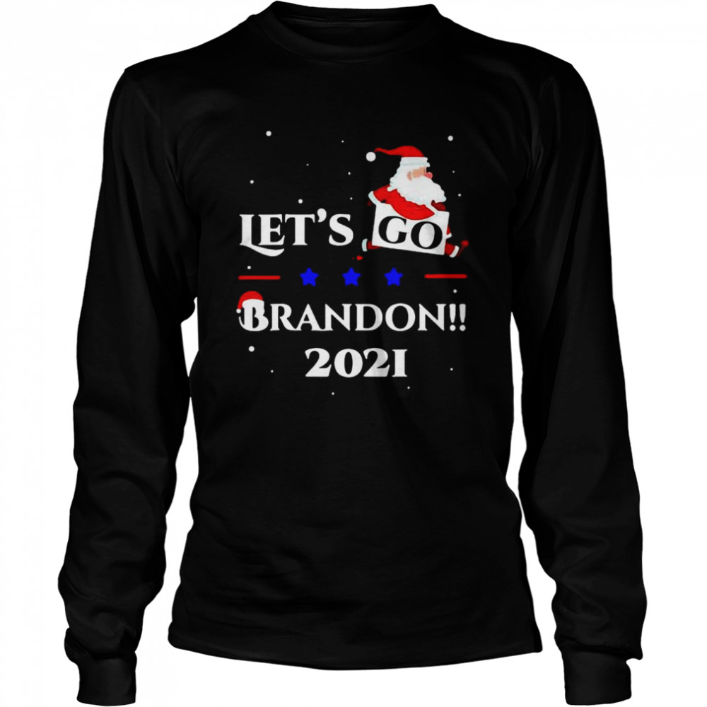 Lets Go Brandon 2021 Merry Christmas Sweater Long Sleeved T Shirt