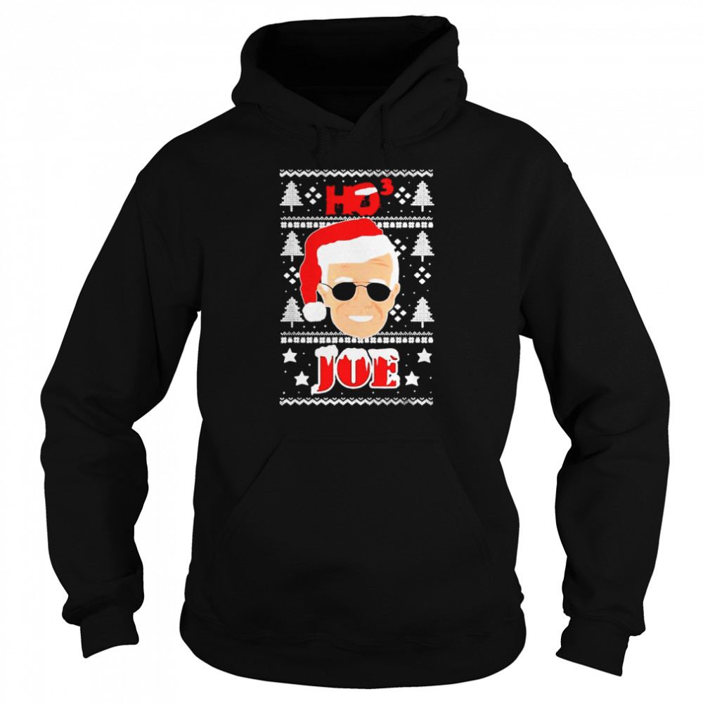 Merry Christmas Hohoho Joe Xmas Anti Biden Sweater  Unisex Hoodie