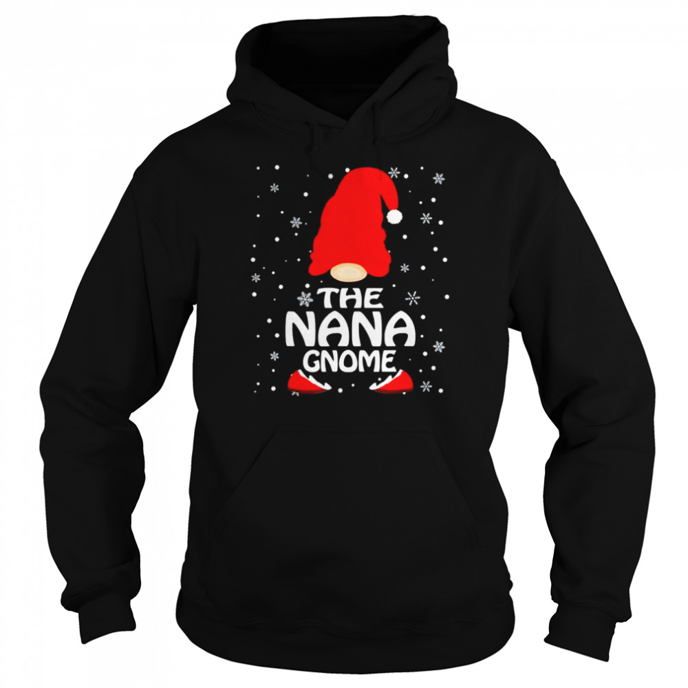 The Nana Gnome Christmas Family Matching Pajamas T- Unisex Hoodie