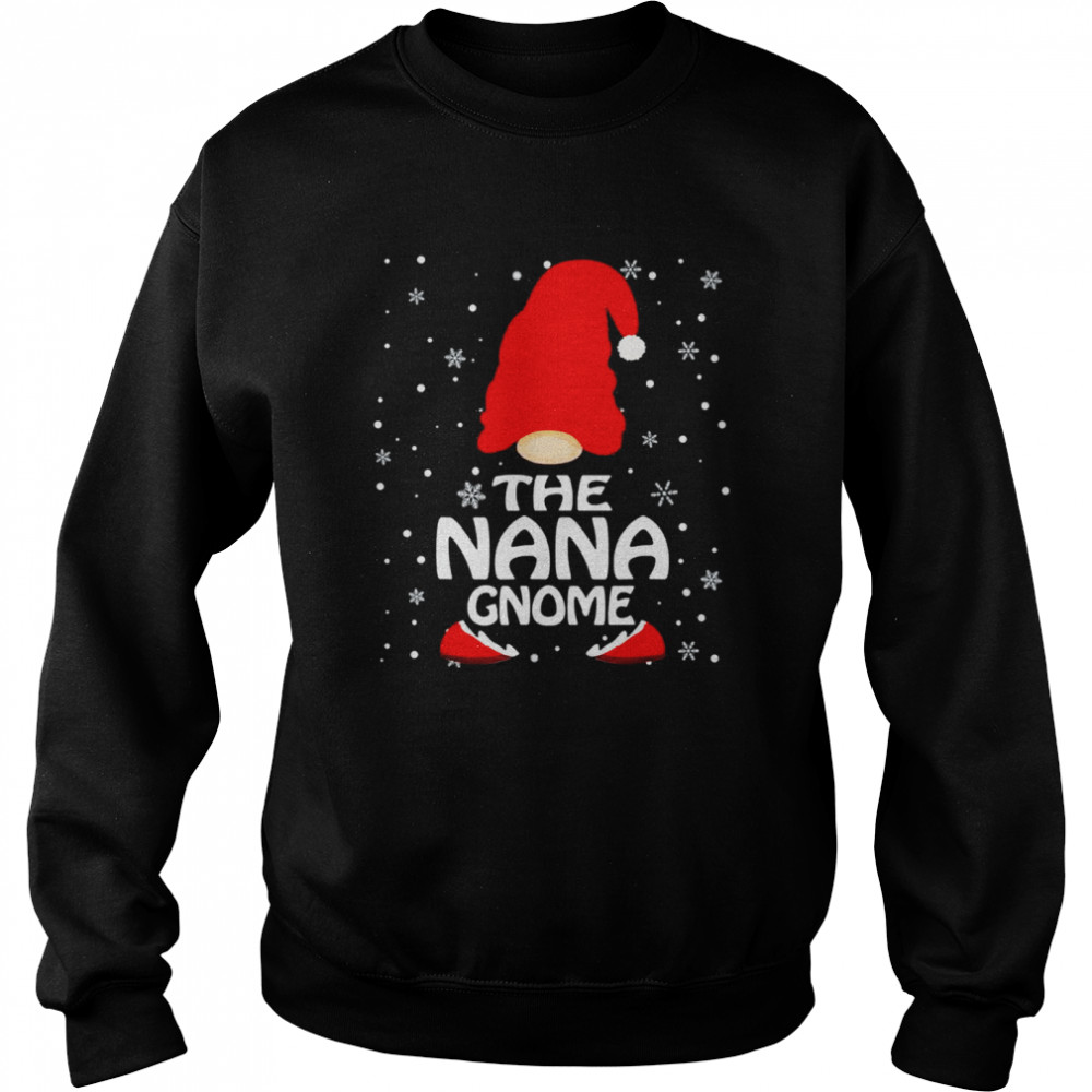 The Nana Gnome Christmas Family Matching Pajamas T Unisex Sweatshirt