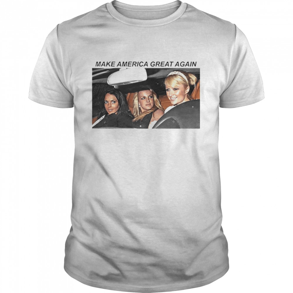 Lindsey Paris and Britney make America great again shirt Classic Men's T-shirt