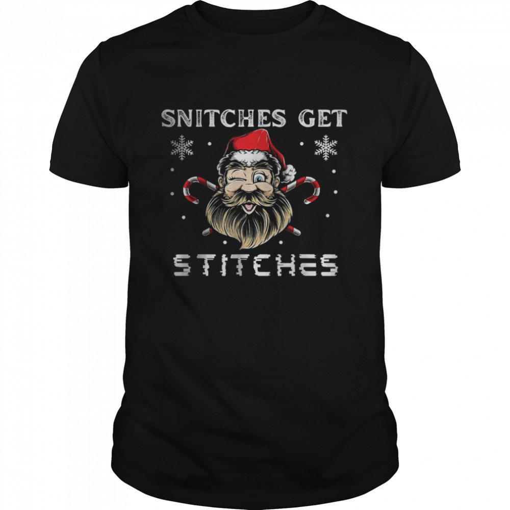 Snitches Get Stitches Christmas T- Classic Men's T-shirt