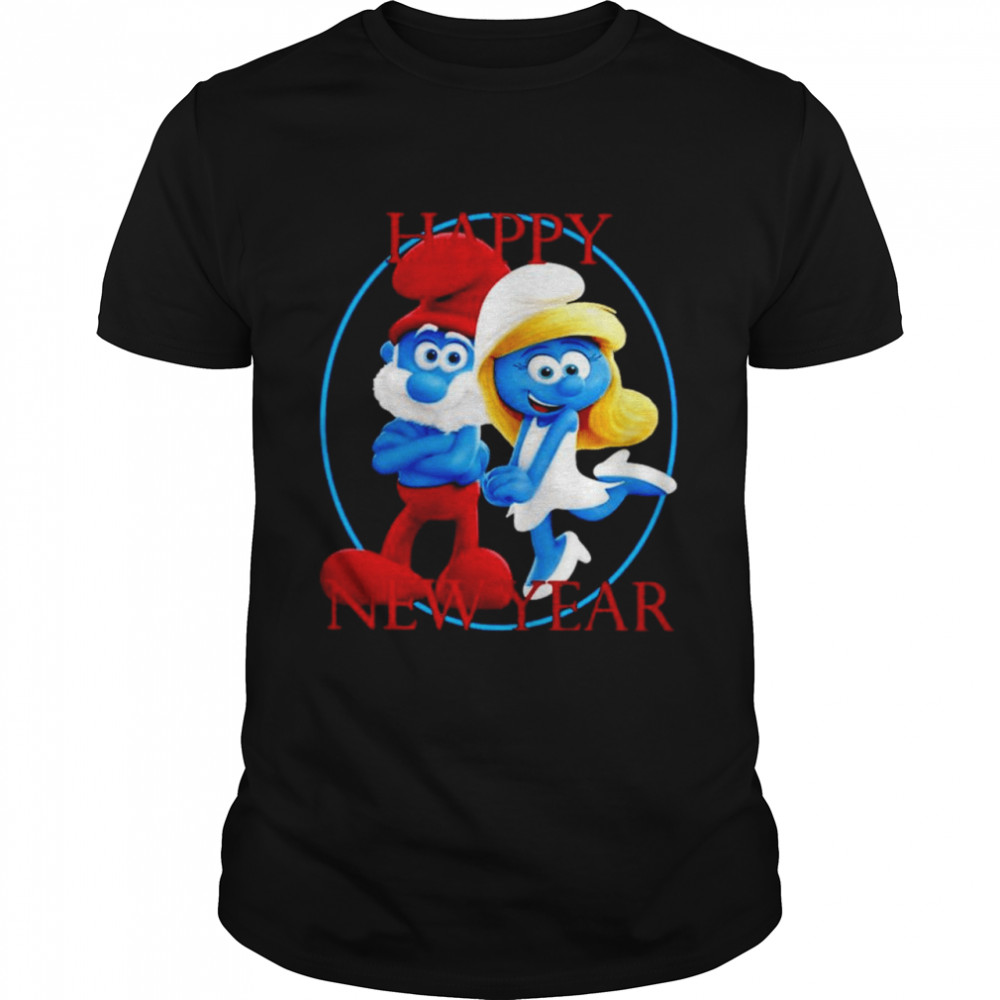 Smurfs Happy New Year shirt Classic Men's T-shirt