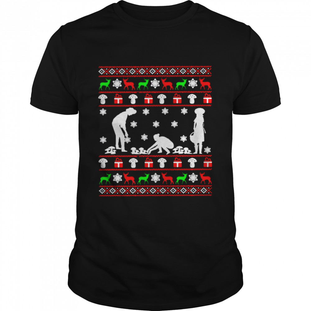 Mushroom Ugly Christmas shirt Classic Men's T-shirt