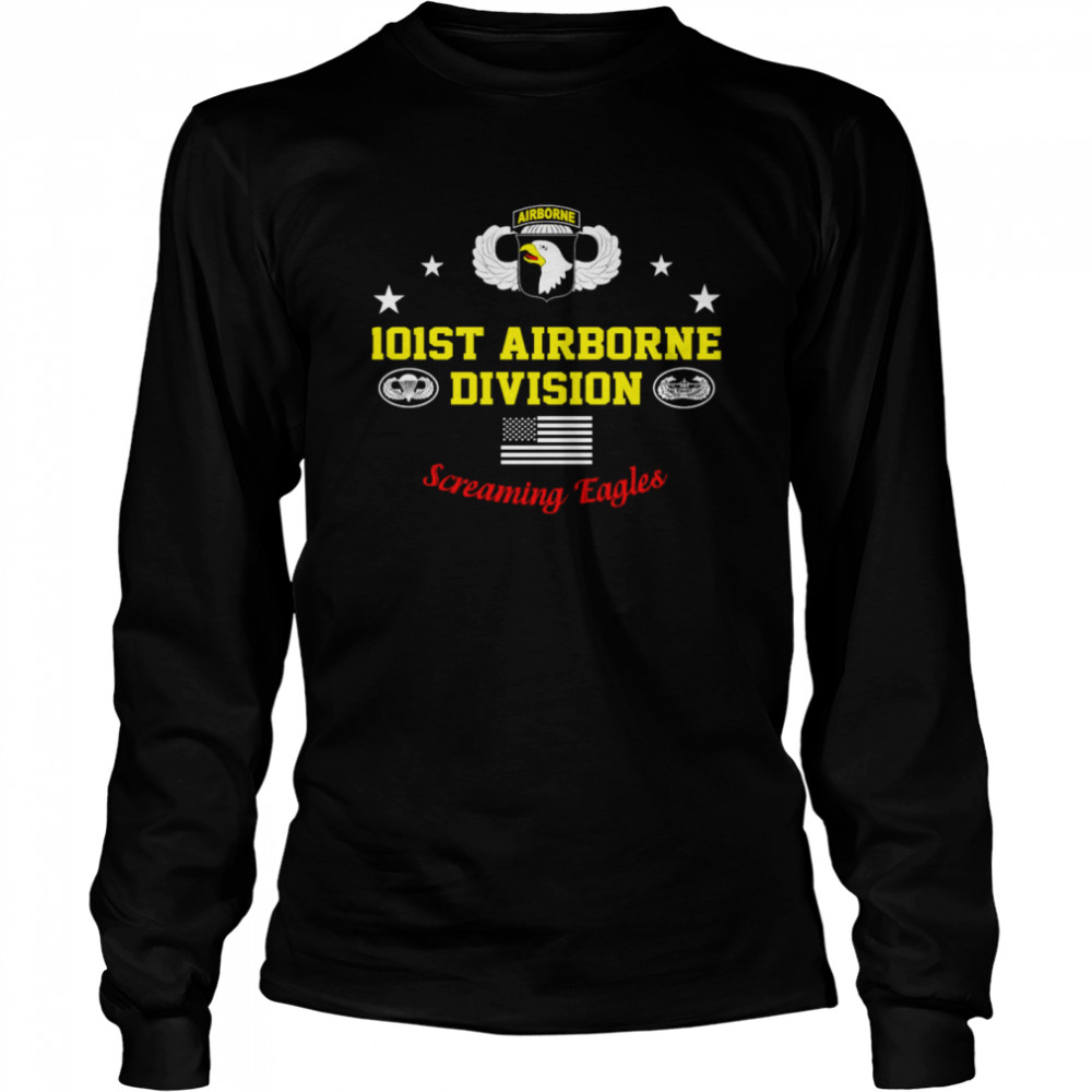 101St Airborne Division Screaming Eagles Long Sleeved T Shirt