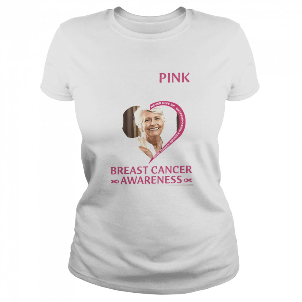 I Wear Pink For My Mom Breast Cancer Awareness  Classic Women'S T-Shirt