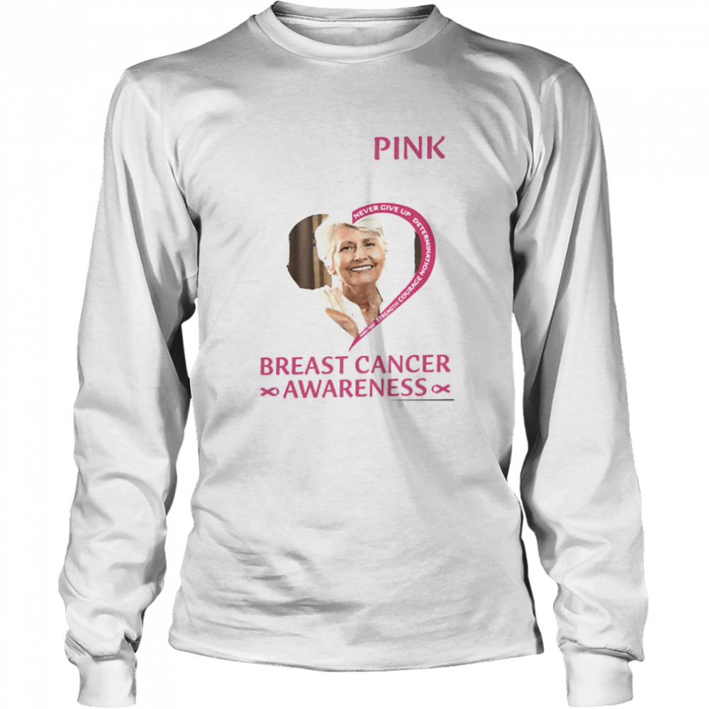 I Wear Pink For My Mom Breast Cancer Awareness  Long Sleeved T-Shirt