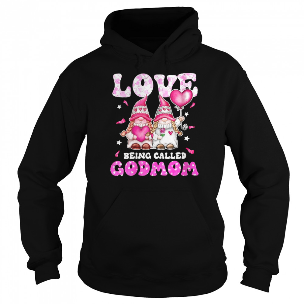 Love Being Called Godmom Gnomes Godmother Christmas  Unisex Hoodie