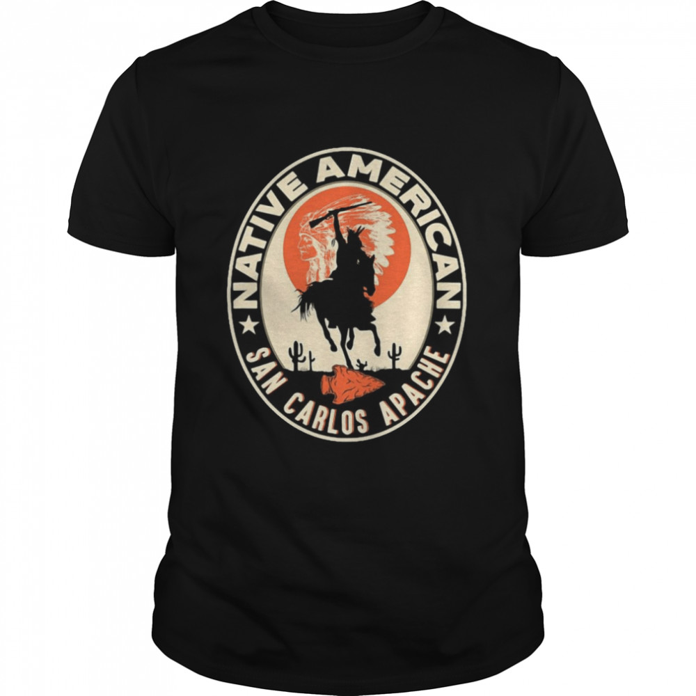 San Carlos Apache Strong Native American Indian Tribe Pride  Classic Men's T-shirt