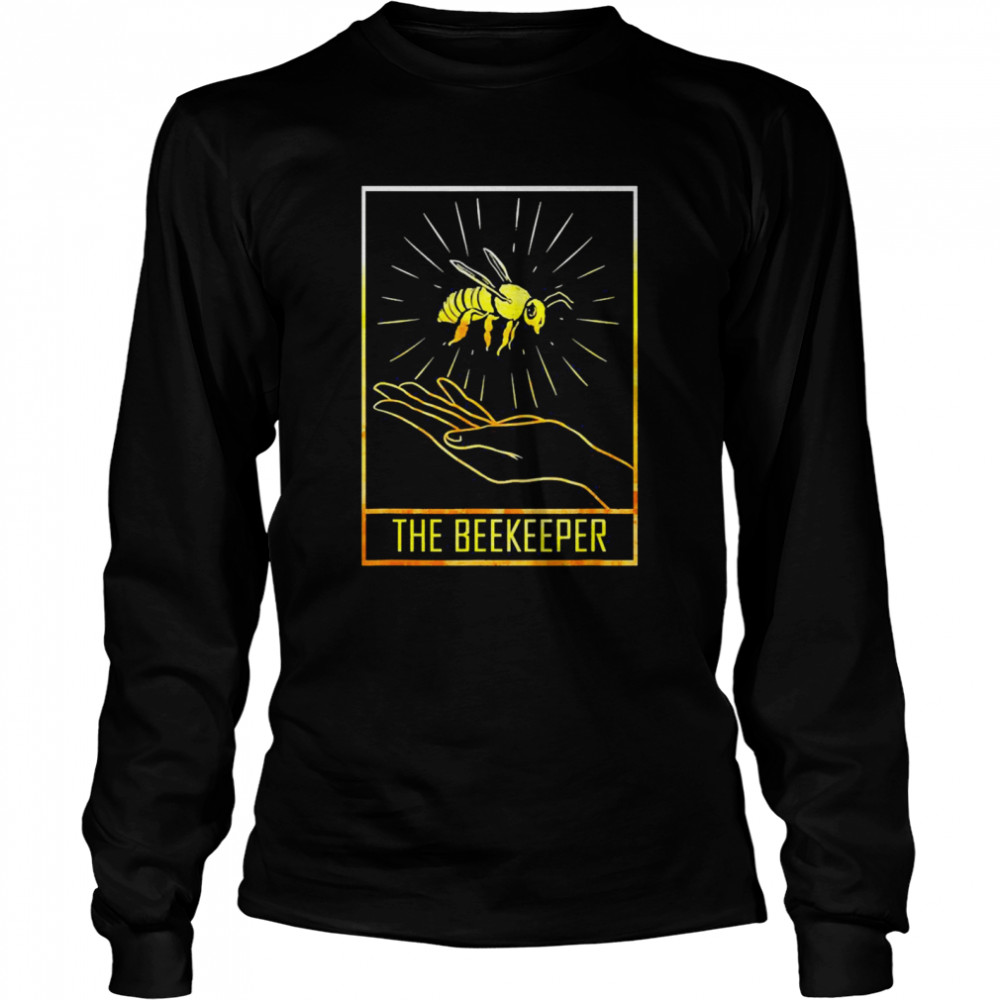 The Beekeeper Tarot Card Honey Bee Long Sleeved T Shirt