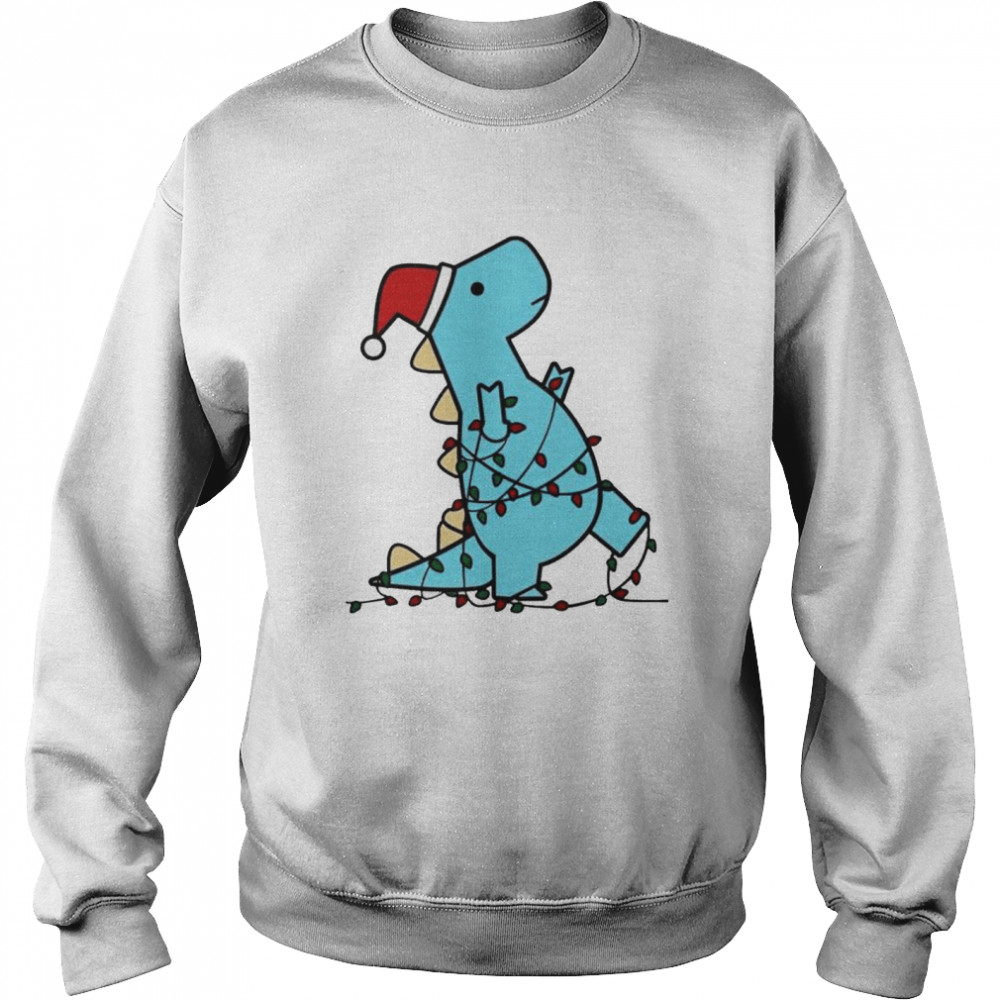 Dino Comics Christmas T Rex shirt Unisex Sweatshirt