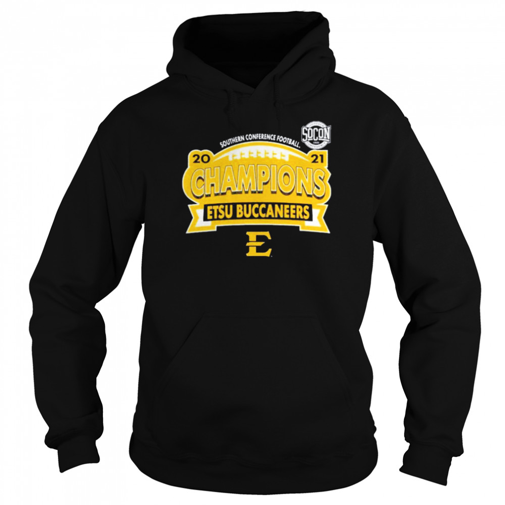 East Tennessee State Buccaneers Southern Conference Football 2021 Champions Shirt Unisex Hoodie