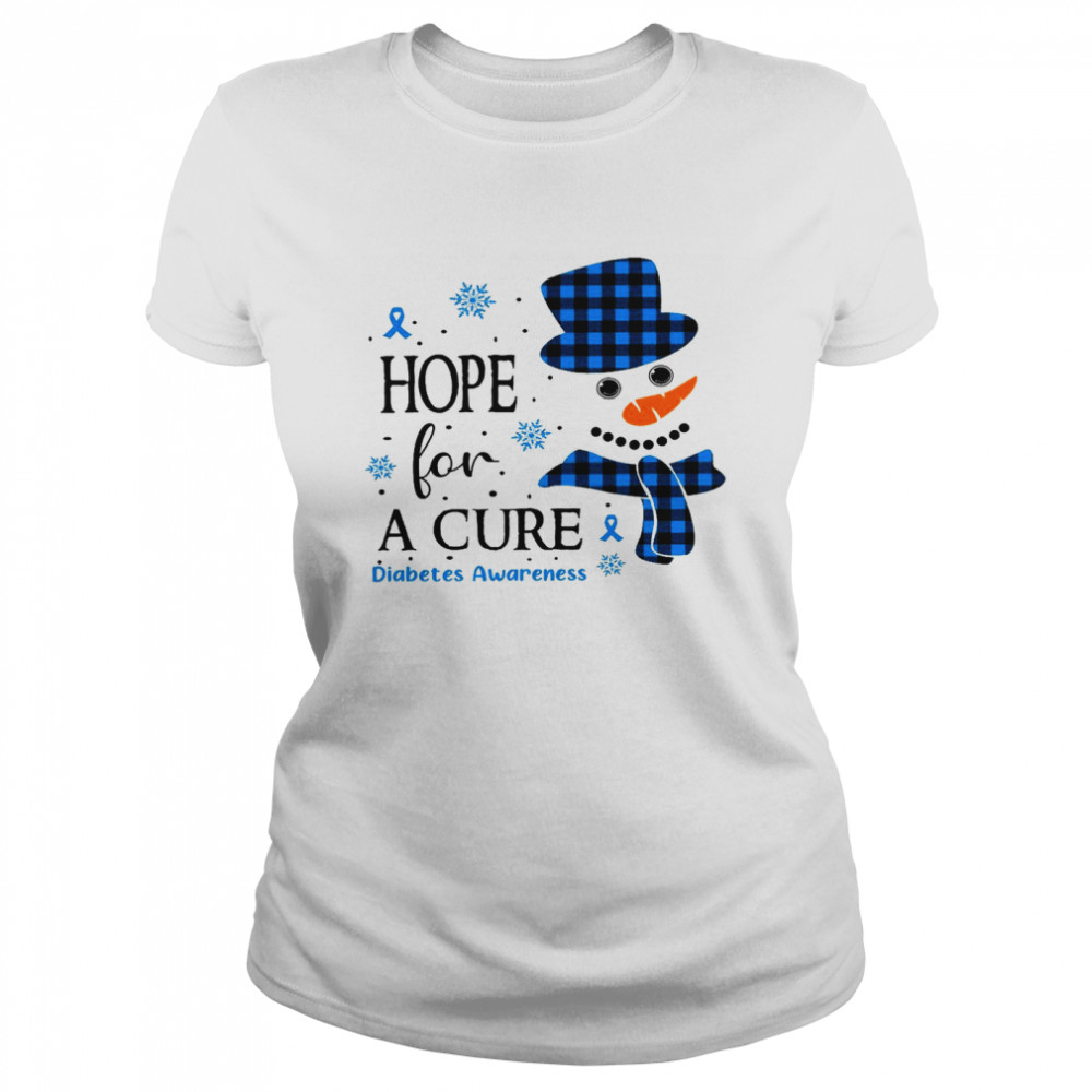 Hope for a cure diabetes awareness shirt Classic Women's T-shirt